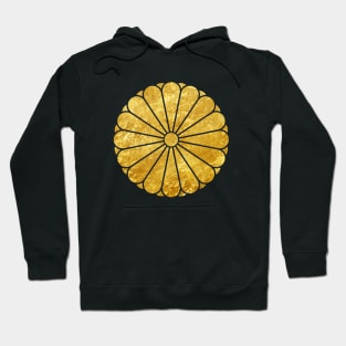 Kiku Chrysanthemum Mon faux gold Hoodie